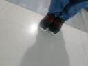 鸿星尔克（ERKE）童鞋男童中大童冬季儿童加棉滑板鞋R3121421071正黑/大学红37 实拍图