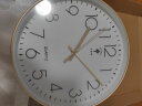 北极星（POLARIS）挂钟客厅家用时钟现代简约轻奢时尚免打孔钟表 2536金色石英款 实拍图