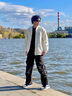 OEMG短款美式高街棒球服外套男生春秋夏季hiphop潮牌痞帅上衣服夹克衫 杏色 XL 【建议135-150斤】 实拍图