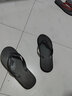 卡帝乐鳄鱼人字拖男防滑夏季外穿橡胶室外专用高端室内厚底凉鞋夹脚男士拖鞋 黑色 46 实拍图