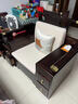 楠著新中式实木沙发客厅大户型乌金木家具别墅123人位储物沙发9363# 实拍图