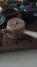 陶迷（TAOMI）茶壶单壶陶瓷泡茶壶家用白瓷汝窑开片可养功夫茶具茶水分离沏茶壶 粗陶清韵侧把壶 180ml 101mL(含)-200mL(含) 实拍图