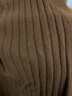 珍贝【精编纯羊绒衫】女秋冬新款V领长袖单排扣针织开衫21105 瑞丽椰咖 XL/(110码) 晒单实拍图