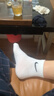 耐克（NIKE）男袜女袜子 2025新款NIKE透气吸汗3双装运动袜篮球袜时尚休闲袜 热售/SX7677-100/中袜(三双装） M/24-26厘米/38-42码 实拍图