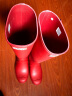 HUNTER雨靴户外露营女鞋惠灵顿经典英伦防水防滑骑士靴女长筒女靴高筒靴 军红色/MLR 36 实拍图