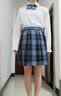 【JK制服官方】正版jk制服秋季女基础款长袖衬衫全套职业百褶格裙日系元气少女校供感套装童 冈梨田+长袖衬衫+领花 S【85斤左右】 实拍图