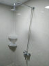 雅兰登（YALANDENG）花洒喷头淋浴花洒顶喷304不锈钢增压浴室卫浴淋浴单头淋浴喷头 圆形6英寸+50cm横杆 +软管 实拍图