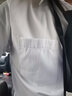 罗蒙（ROMON）翻领长袖衬衫男商务职业正装中青年纯色工装休闲蓝色衬衣男士上衣 白色【单件装】 42 实拍图