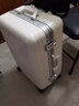 卡希度行李箱女拉杆箱大密码箱万向轮旅行箱学生小号皮箱结婚箱子 升级铝框款-优雅白色 24寸【40%选择中短途3-10天】 实拍图