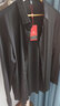 皮尔卡丹（pierre cardin）【5万+已加购】衬衫男士长袖免烫抗皱高弹力中年冰丝商务休闲衬衣 黑色 58/190/4XL 【建议170-185斤】 实拍图