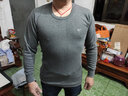 七匹狼保暖内衣 男 纯棉秋冬基础全棉内衣男士秋衣秋裤 套装 圆领深麻 M (165体重80-100斤) 实拍图
