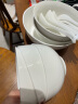 洛威碗盘碟陶瓷餐具套装纯白方形陶瓷碗碟套装千山白雪30头釉下彩餐具 晒单实拍图