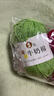 艾秀精梳牛奶手工编织diy5股奶棉线婴儿童宝宝手编绒钩编中粗棉纱毛线 53香草绿 实拍图