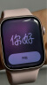 Apple/苹果 Watch Series 9 智能手表GPS款45毫米粉色铝金属表壳 亮粉色运动型表带M/L MR9H3CH/A 实拍图