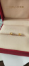谢瑞麟（TSL）520情人节礼物 黄金耳钉磨砂朱槿花朵足金耳饰YM352 约0.70g 实拍图