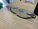 依视路（ESSILOR）男女款商务超轻镜框可配依视路镜片光学近视定制防蓝光平光眼镜 TR90-全框-1082BK-黑色 镜框+依视路A4防蓝光1.56现片 实拍图