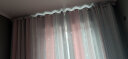 维丽莎北欧简约网红镂空星星公主风蕾丝双层客厅卧室飘窗成品窗帘定制 莫兰迪-粉灰(布+纱) 打孔1米拍 (要几米数量拍几米) 实拍图
