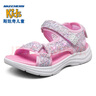 Skechers斯凯奇女童包头凉鞋夏季童鞋儿童公主鞋婴儿魔术贴闪灯鞋302965L 实拍图