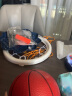欣格儿童篮球框 室内投篮架 家用挂式篮球板 免打孔篮筐 宝宝玩具男孩女孩生日礼物 可自动计分 蓝色狮子 实拍图