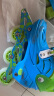 美洲狮（COUGAR）溜冰鞋儿童套装 可调轮滑鞋MZS885蓝色L码 实拍图