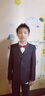 衣诺坊儿童西服套装演出服黑色西装男童主持人礼服 黑色套装  150码 实拍图