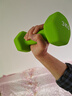 Ma fitness哑铃男士健身家用器材六角小哑铃5kg男生宿舍防锈纯铁4kg一对公斤 3KG*2只草原绿-新手力量训练 绿色 实拍图