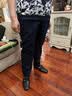 玖姿·安娜蔻轻熟风通勤TR混纺松紧锥形裤休闲裤女春款 卡其 XL 实拍图