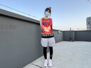 有志者（UZIS） 无界 美式不过膝篮球短裤男运动训练夏季四分球裤[涂鸦] 灰色 XL 实拍图