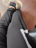 斐帝森束脚裤子男士夏季薄款潮流小脚休闲九分裤男生弹力修身哈伦收脚裤 黑色（夏季薄款） 34（165-175斤） 晒单实拍图