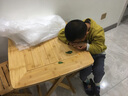 森之蕴折叠方桌子便携式小户型餐桌实木简约家用吃饭桌阳台折叠桌椅套装 小号原色折叠凳 实拍图