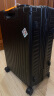 漫游[5511]轻音行李箱铝框PC拉杆箱大容量旅行箱包登机箱密码箱子男女 曜石黑 24英寸 中型托运箱45万+销量 实拍图