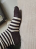 无印良品 MUJI 女式 合脚直角 袜口无橡筋 袜 DAJ02A1A   燕麦色条纹 23-25cm/36-40码 实拍图