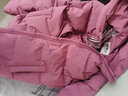 坦博尔羽绒服女短款秋冬连帽宽松保暖女士外套厚TD236356 粉黛红 180  实拍图