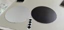 bejoy 铝合金圆形鼠标垫 电脑笔记本游戏鼠标垫 桌面金属电竞鼠标垫 黑色 实拍图
