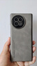 欧格迪（OUGEDI）适用于vivo x fold2羊巴皮手机壳xfold2折叠屏壳保护套壳膜一体铰链全包防摔简约商务壳 支持指纹解锁【轻奢灰】面框+轻薄抗摔+水凝膜*2张 实拍图