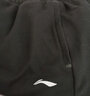 李宁（LI-NING）运动裤男夹棉裤秋冬季防风宽松直筒户外运动系带加绒长裤训练裤子 墨水蓝（夹棉） M/170 实拍图