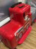汪汪队立大功（PAW PATROL）儿童行李箱可坐可骑旅行箱男孩拉杆箱女孩宝宝可坐骑小孩登机箱 毛毛消防车红色 20英寸 实拍图
