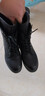 红蜻蜓女鞋冬季新款马丁靴女机车短靴英伦显瘦短筒靴子女 黑色单靴 37 实拍图