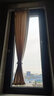 璞浴窗帘卫生间防风隔热窗户遮挡帘浴室飘窗免打孔厕所遮光布帘小窗户 【75%遮光】暖米色（帘+杆） 适合0.6-0.8m墙【帘1m宽*1m高】 个 实拍图