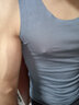 猫人男士背心男冰丝无痕莫代尔薄款运动打底汗衫青年内穿潮流无袖上衣 【冰丝莫代尔单件】铁灰 L 【推荐体重100-120斤】 实拍图