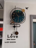 美世达（MEISD） 北欧钟表挂钟客厅创意餐厅挂表轻奢家用个性现代简约时钟石英钟 加大号:48*89cm(表盘37.5cm) 实拍图