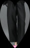 COCOBELLA职场通勤廓形黑色西裤女丝光质感宽松烟管裤PA547 黑色 S 晒单实拍图