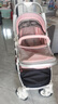 逗逗熊婴儿推车高景观减震手推车宝宝可坐可平躺婴儿双向折叠儿童手推车 奢华-藕粉【四轮橡胶买一送八】 实拍图