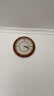 丽声（RHYTHM）木制静音石英挂钟欧式复古钟表创意印花圆形挂表客厅卧室办公室时钟cmg272nr06 实拍图