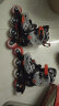 京东京造溜冰鞋男女儿童6码可调轮滑鞋多功能单双排旱冰鞋直排轮 黑色 S码 实拍图