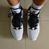 乔丹高帮篮球鞋男鞋运动鞋2025秋冬季新款青少年专业实战耐磨防滑球鞋 白色/黑色 45 实拍图