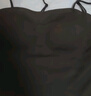 氧心（YANGXIN）夏季透气百搭吊带背心女胸垫一体式高弹收副乳修身外穿女士背心 黑色 L 实拍图