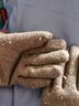 恒源祥 羊毛手套女士秋冬季保暖防寒冬天加绒加厚骑行分指触屏手套 卡其色【蝴蝶结绳款】 礼盒装 实拍图