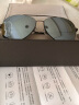 海伦凯勒太阳镜男高清偏光墨镜司机开车防强光飞行员蛤蟆镜配近视有度墨镜 配0-350度近视墨镜（1.56水银色 实拍图