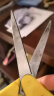 国誉(KOKUYO)SAXA飒飒剪·镀钛立体款剪刀 刀刃无缝不易黏胶 深棕色 WSG-HSPT251DS 实拍图